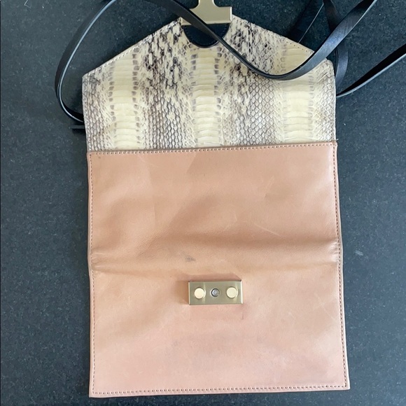 Loeffler Randall Vachetta/Python crossbody Wallet - Picture 5 of 11